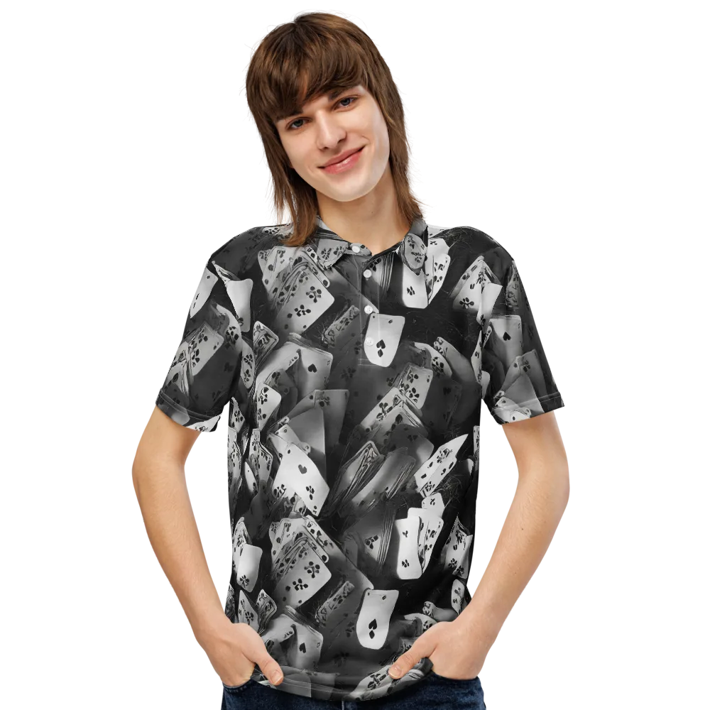 Fortune’s Folly on Men's Slim Fit Polo Shirt — Front