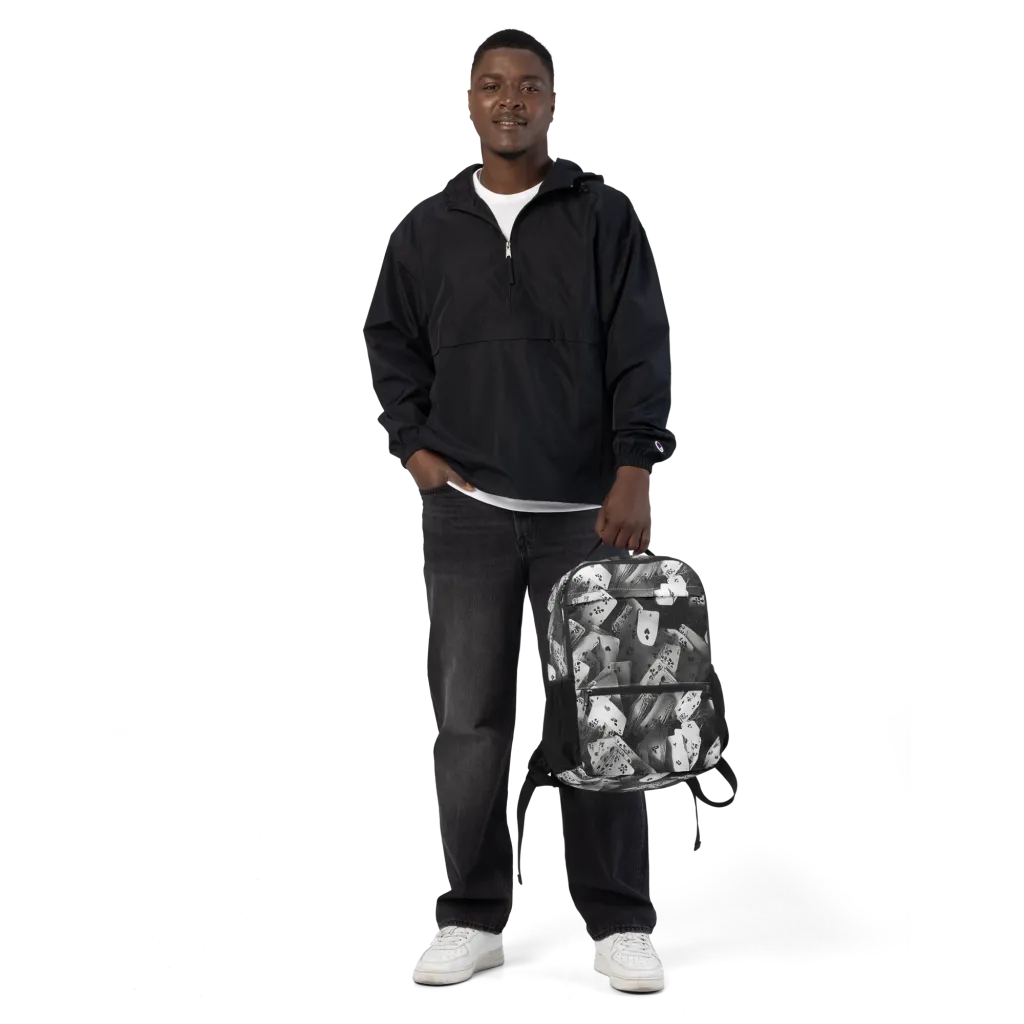 Fortune’s Folly on Utility Backpack — Front