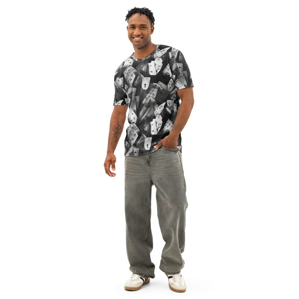 Fortune’s Folly on Men's Cotton Crew Neck T-Shirt — Front