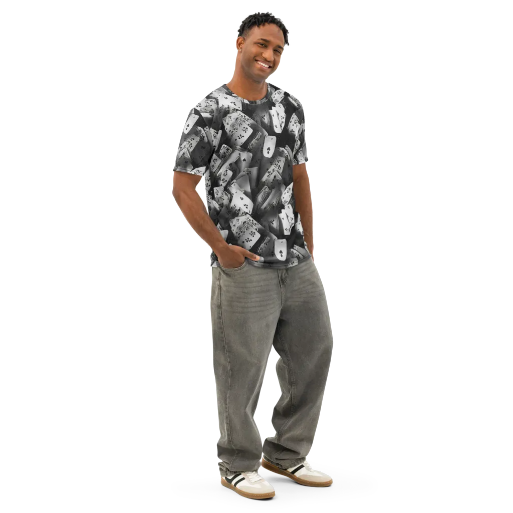 Fortune’s Folly on Men's Cotton Crew Neck T-Shirt — Right Front