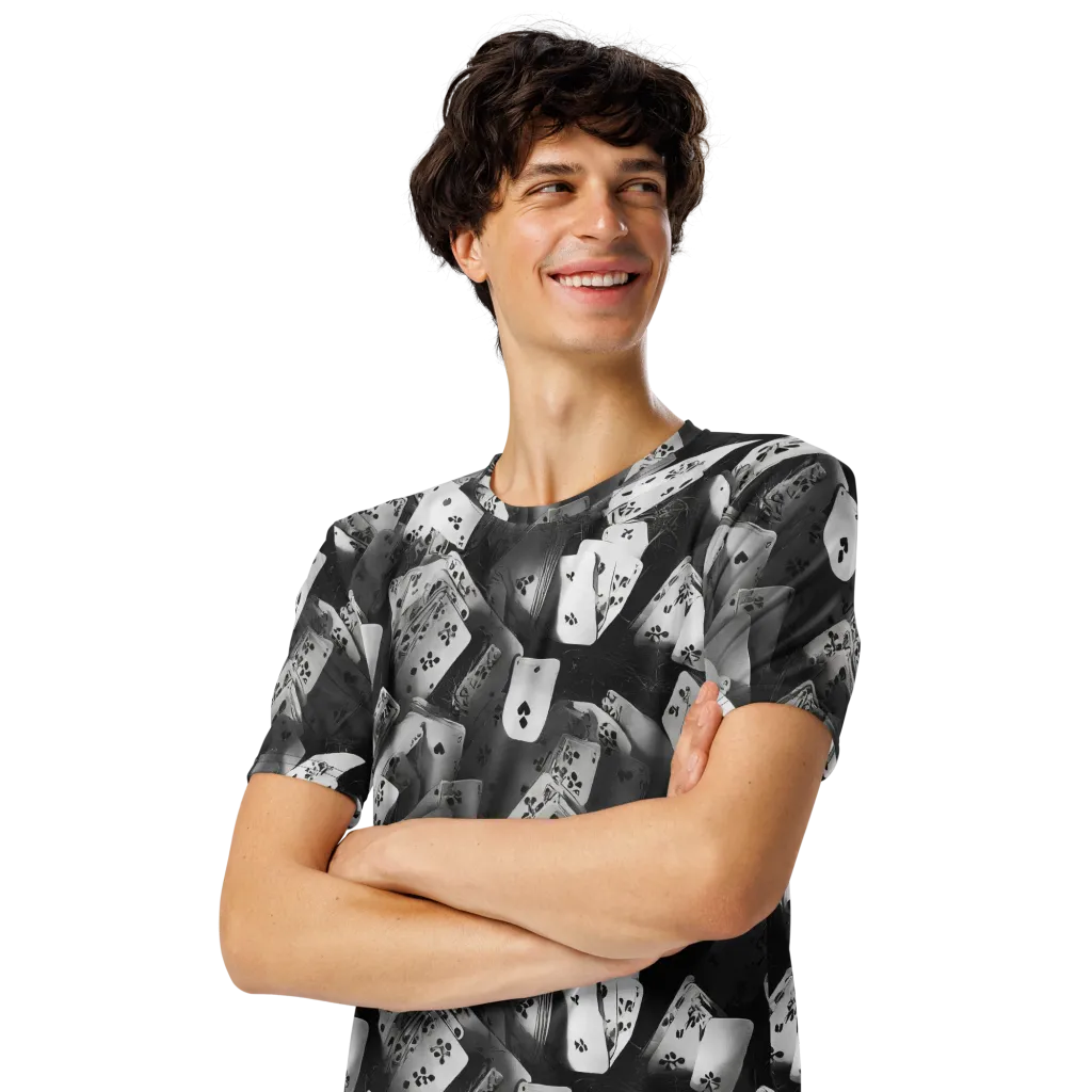 Fortune’s Folly on Men's Crew Neck T-Shirt — Left Front