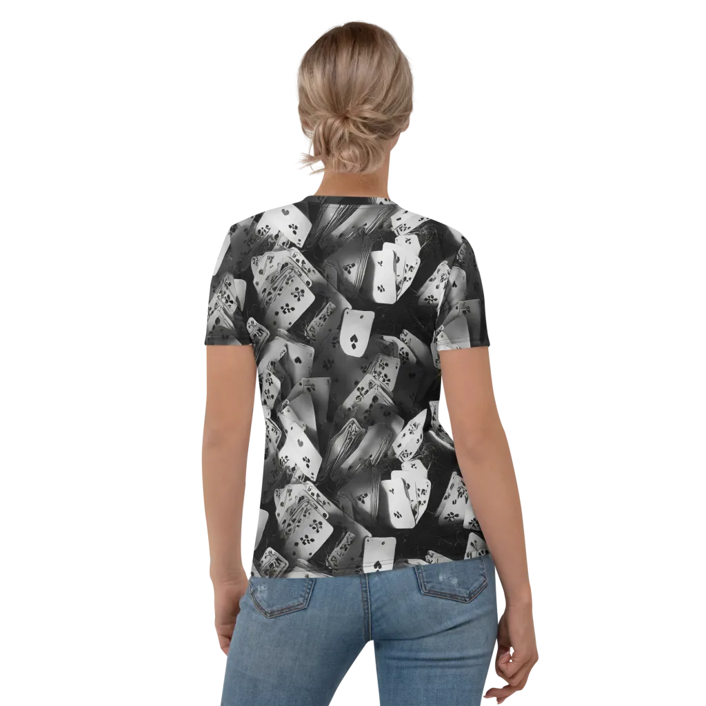 Fortune’s Folly on Women's Crew Neck T-Shirt — Back