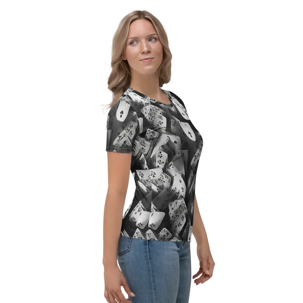 Fortune’s Folly on Women's Crew Neck T-Shirt — Right