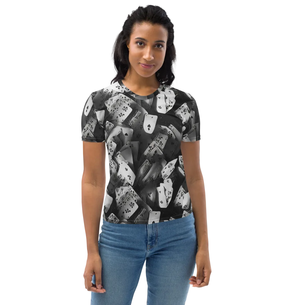 Fortune’s Folly on Women's Crew Neck T-Shirt — Front