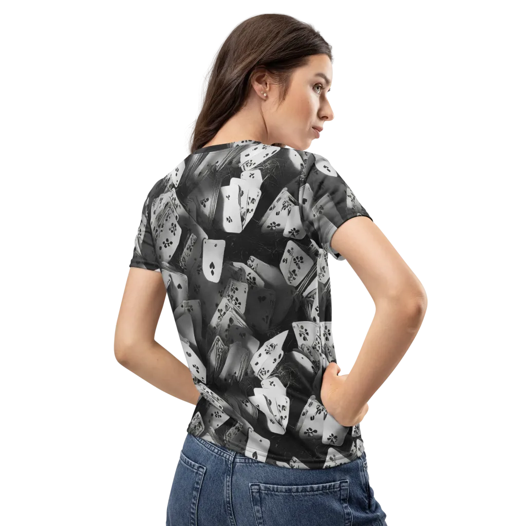 Fortune’s Folly on Women's Crew Neck T-Shirt — Back