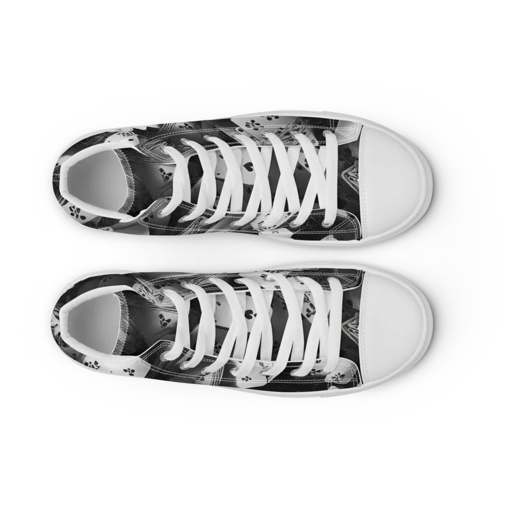 Fortune’s Folly on Women's High Top Canvas Shoes — Front