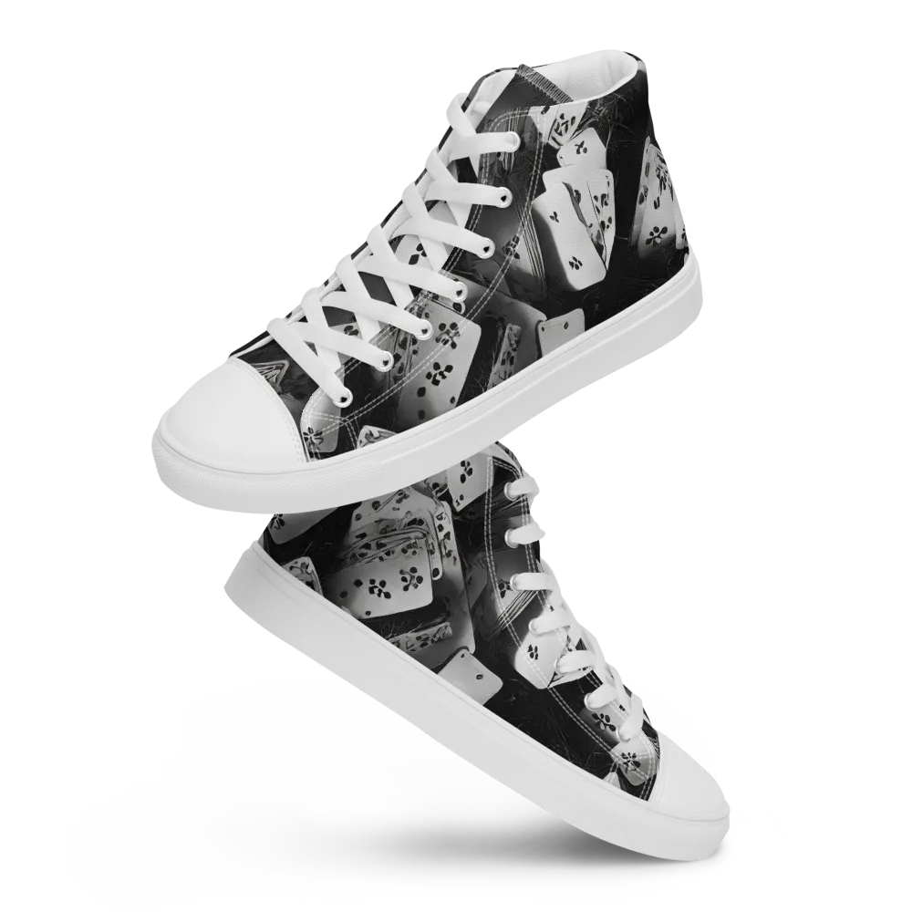 Fortune’s Folly on Women's High Top Canvas Shoes — Front