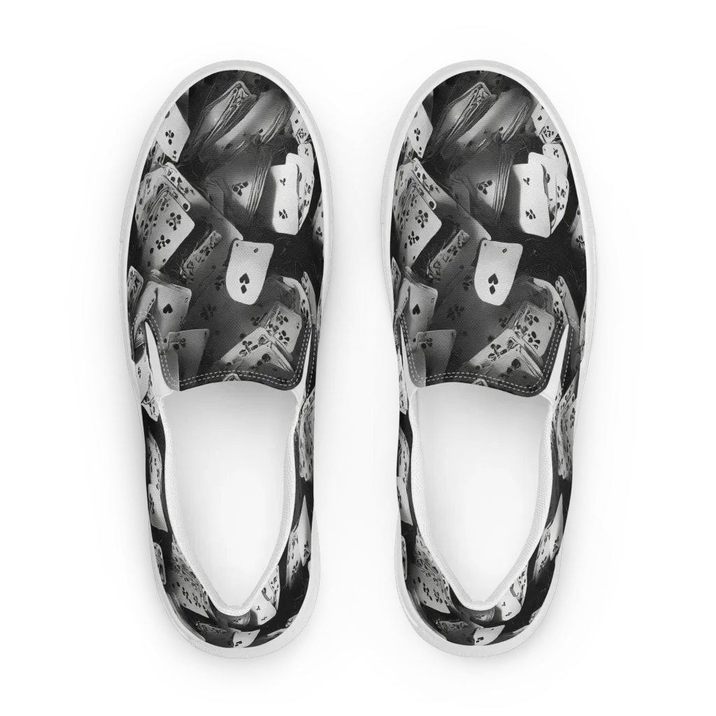 Fortune’s Folly on Men's Slip-On Canvas Shoes — Front