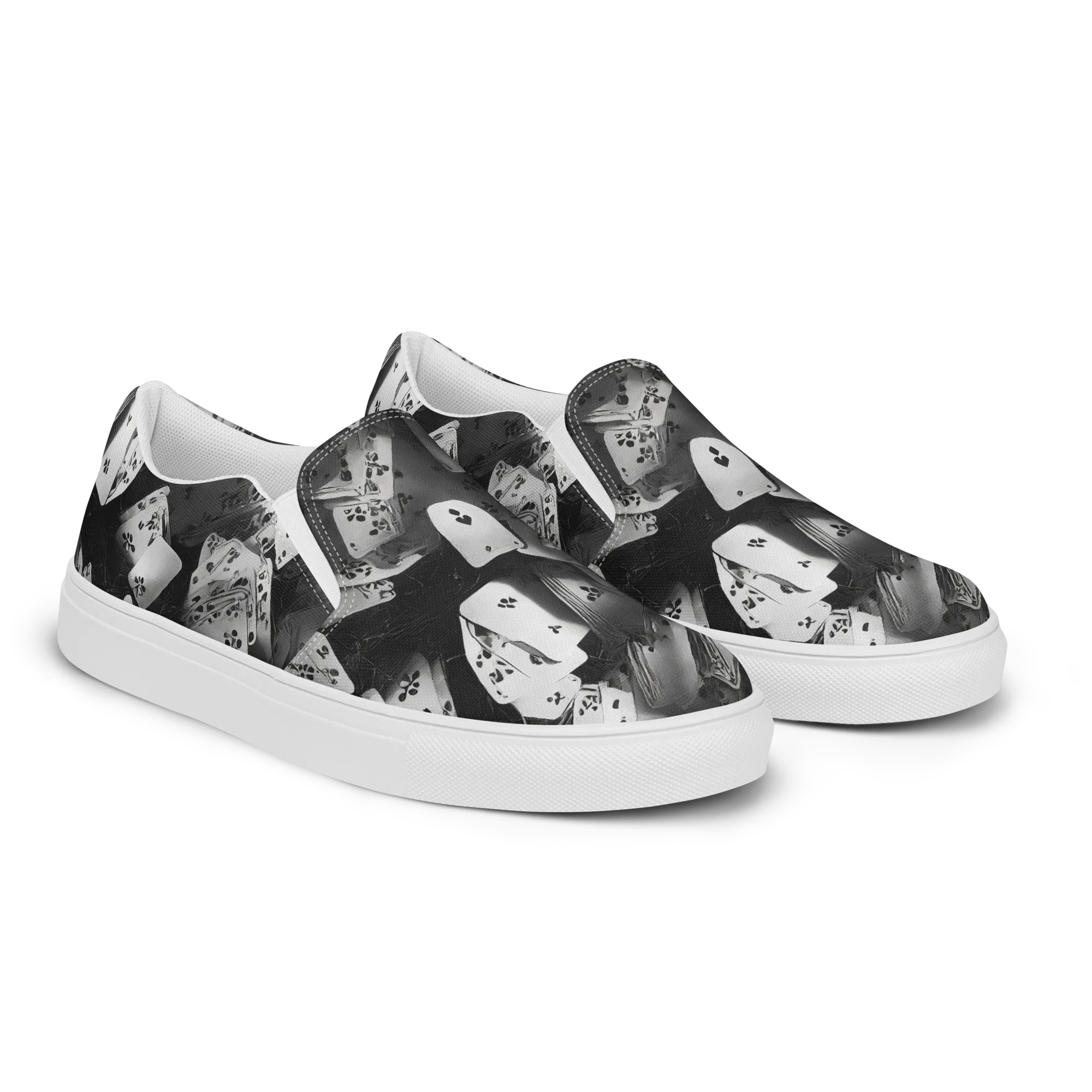 Fortune’s Folly on Men's Slip-On Canvas Shoes — Right Front