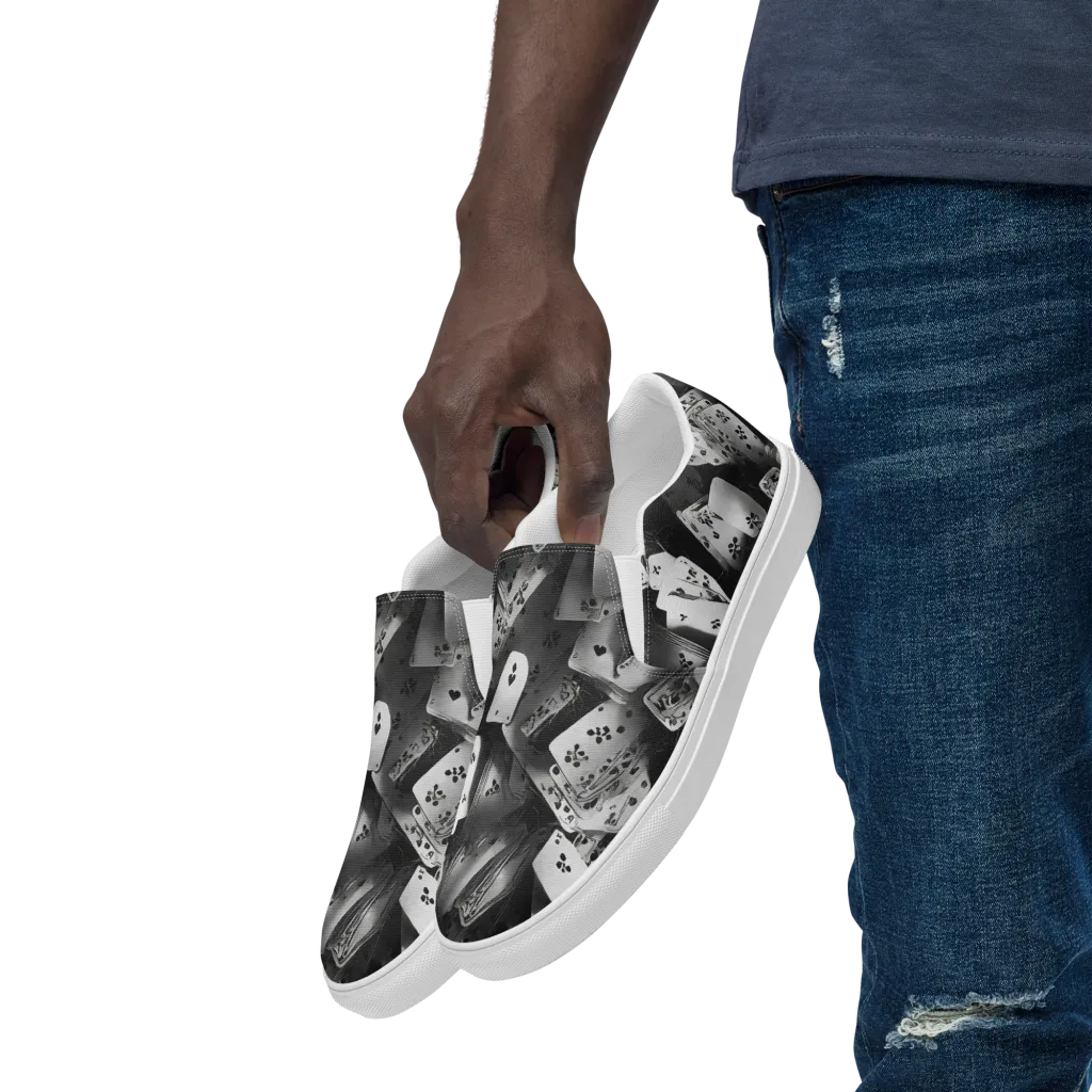 Fortune’s Folly on Men's Slip-On Canvas Shoes — Left Front