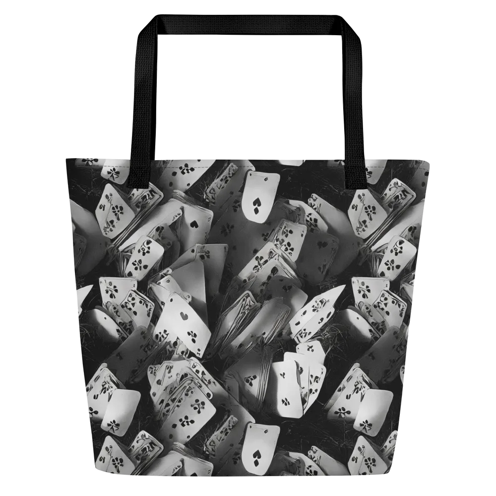 Fortune’s Folly on Large Tote Bag W/ Pocket — Front