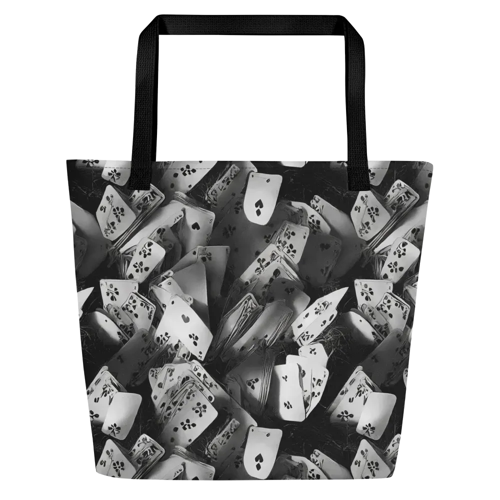 Fortune’s Folly on Large Tote Bag W/ Pocket — Front