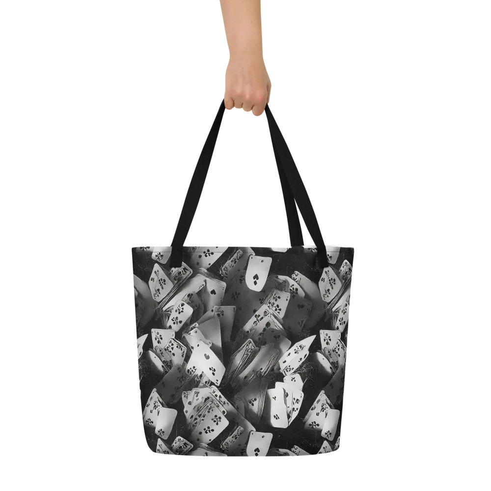 Fortune’s Folly on Large Tote Bag W/ Pocket — Front
