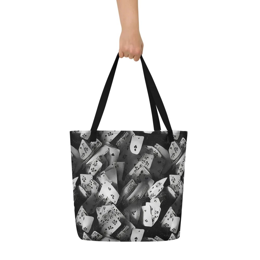 Fortune’s Folly on Large Tote Bag W/ Pocket — Front