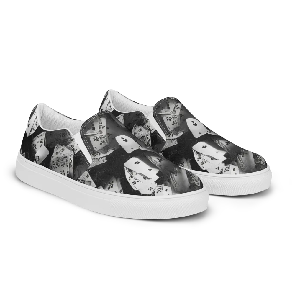 Fortune’s Folly on Women's Slip-On Canvas Shoes — Right Front