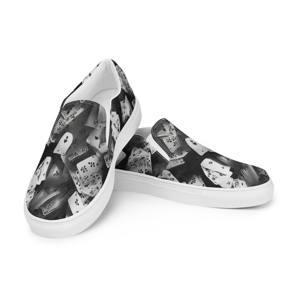 Fortune’s Folly on Women's Slip-On Canvas Shoes — Left Front