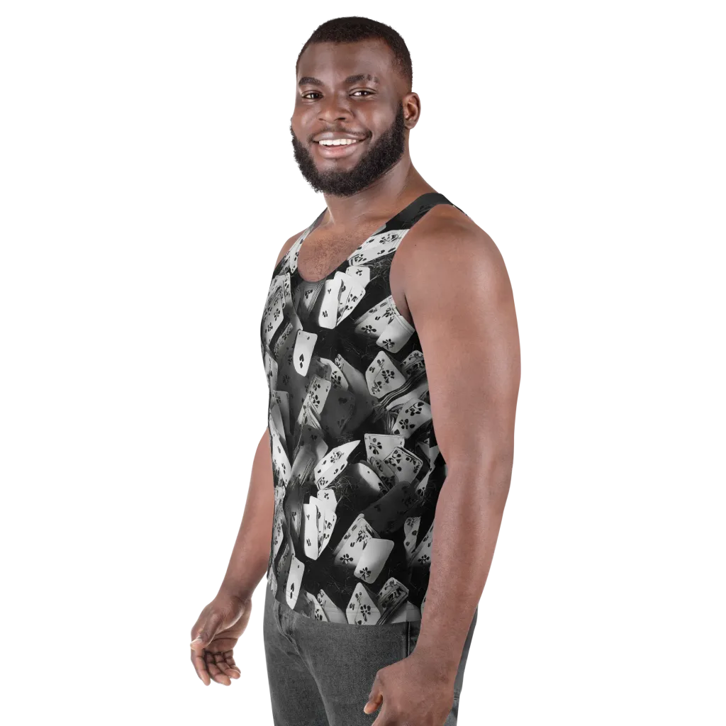 Fortune’s Folly on Men's Tank Top — Left Front