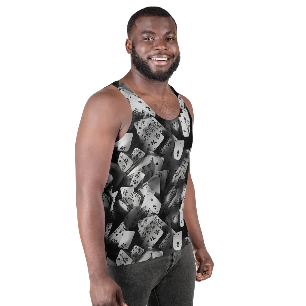 Fortune’s Folly on Men's Tank Top — Right Front