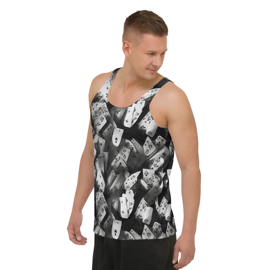 Fortune’s Folly on Men's Tank Top — Left Front