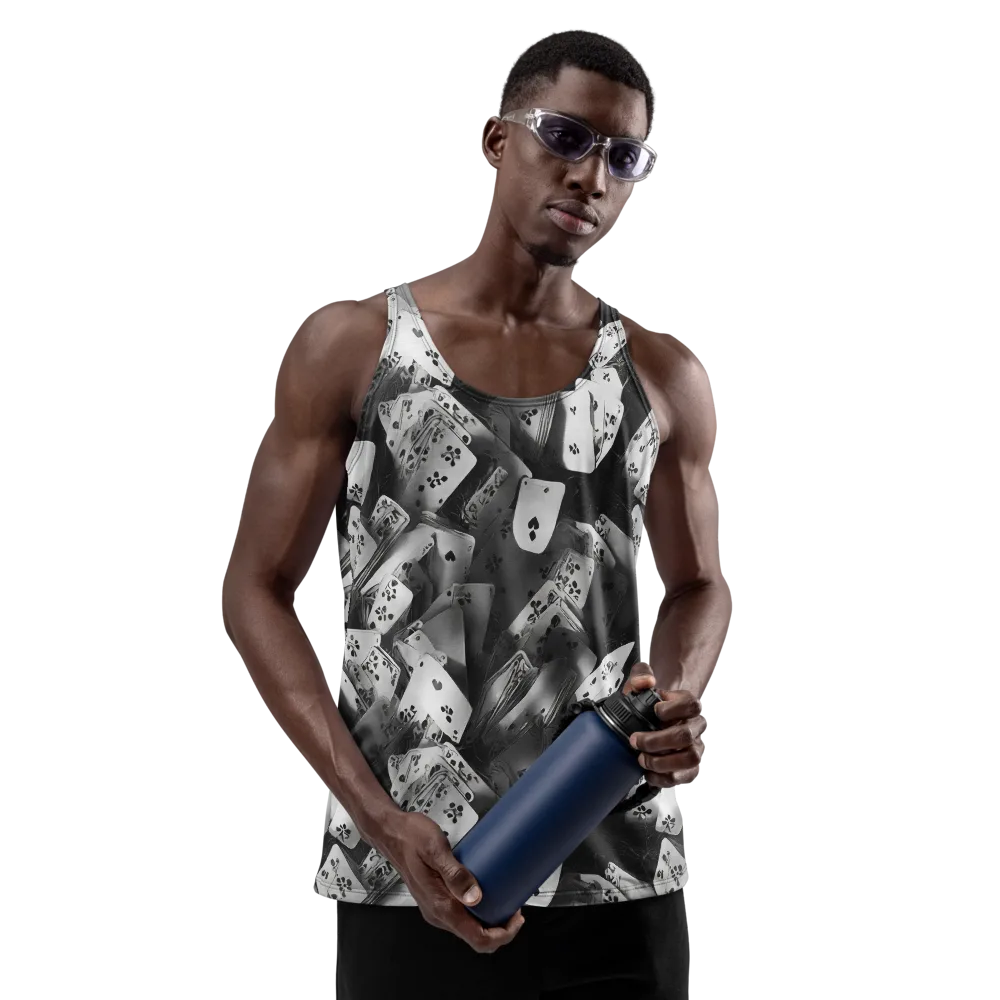 Fortune’s Folly on Men's Tank Top — Front