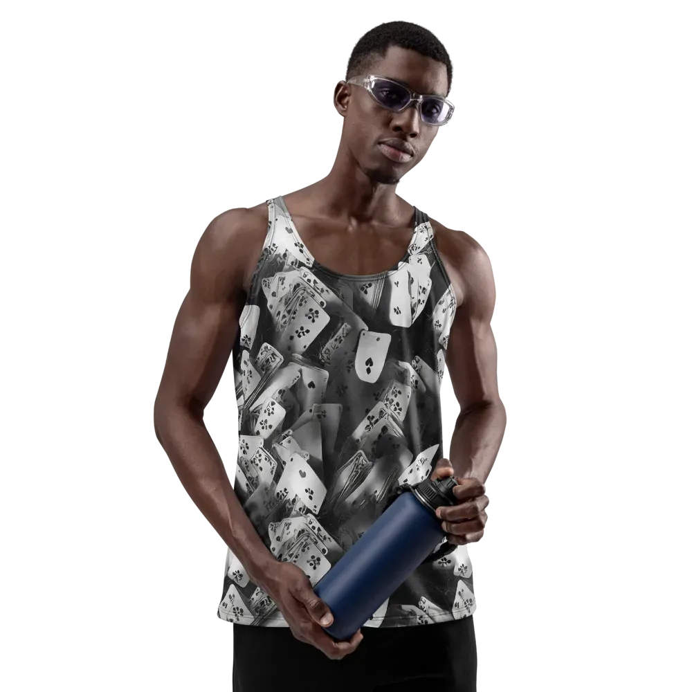Fortune’s Folly on Men's Tank Top — Front