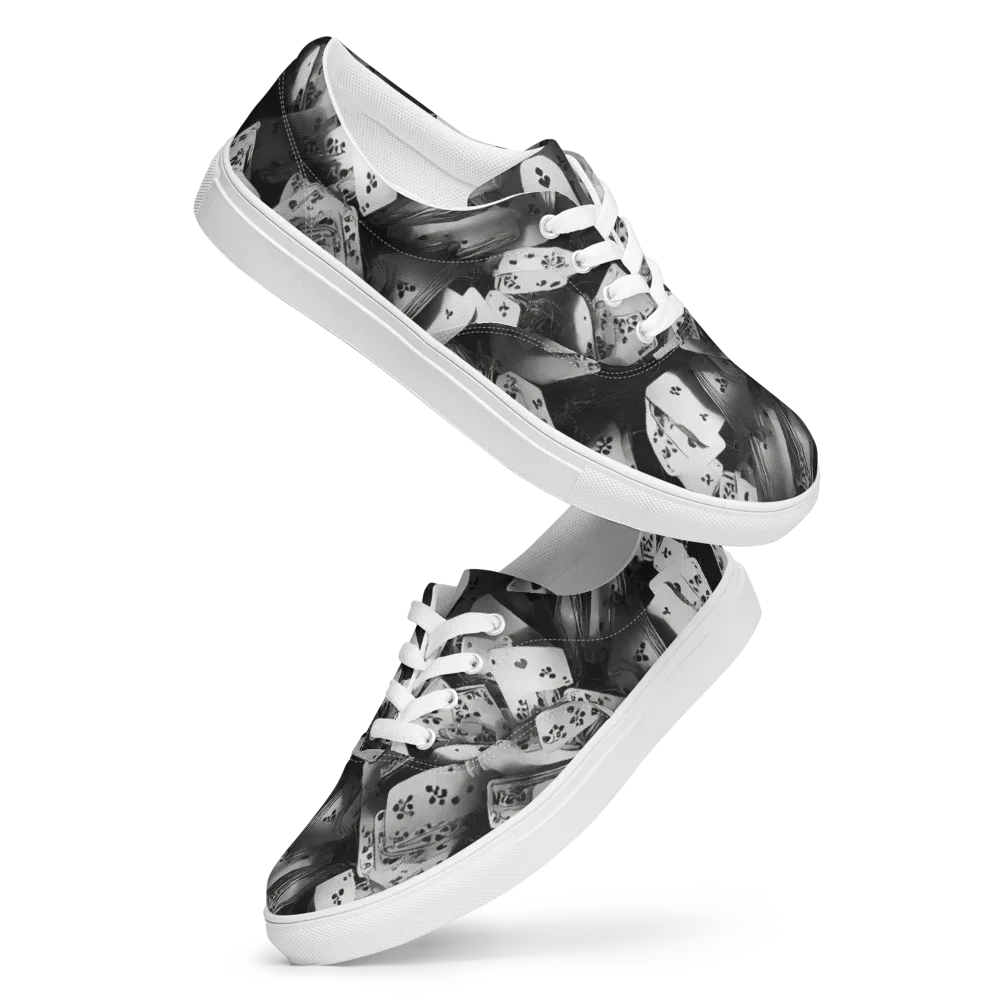 Fortune’s Folly on Men's Lace-Up Canvas Shoes — Front
