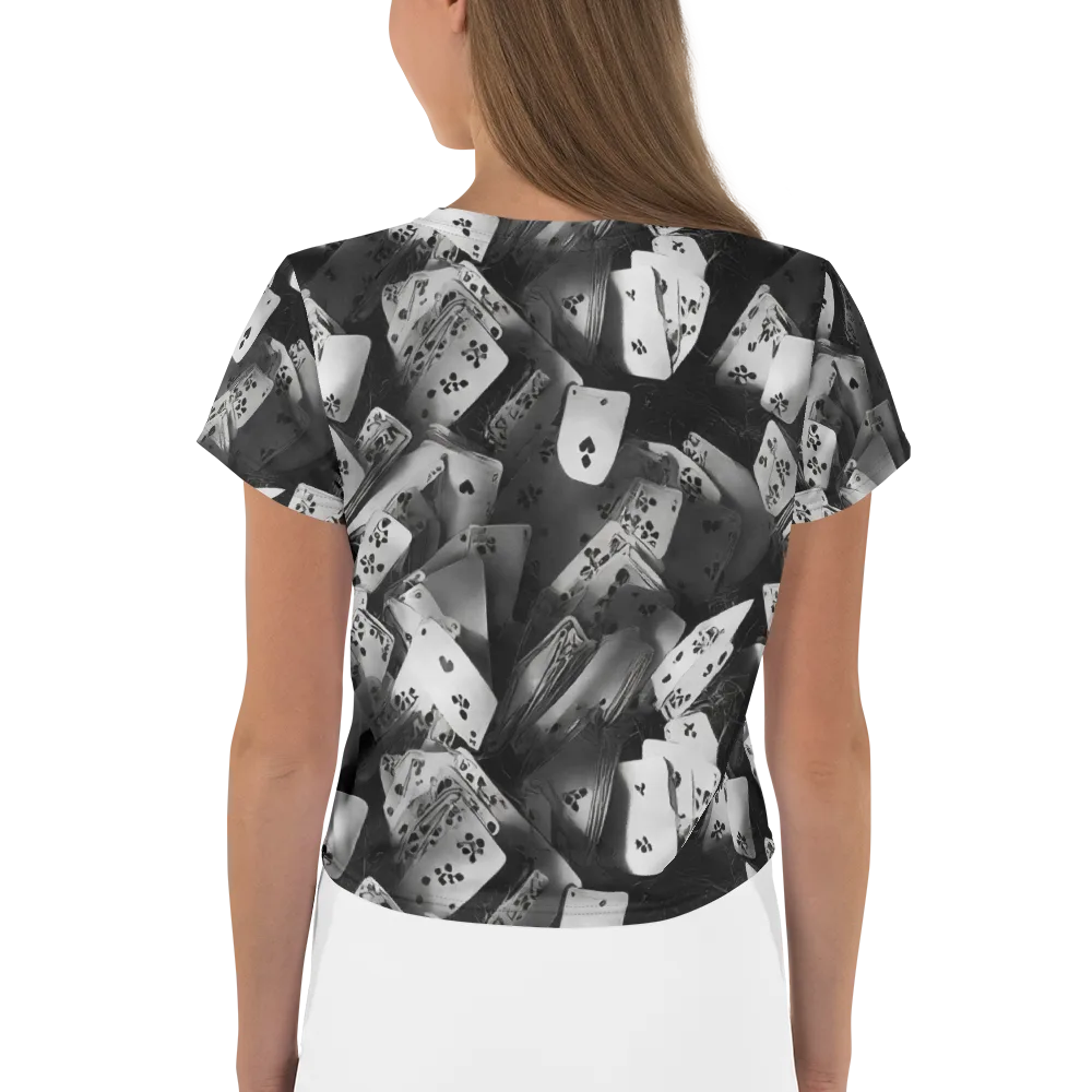 Fortune’s Folly on Crop Tee — Back