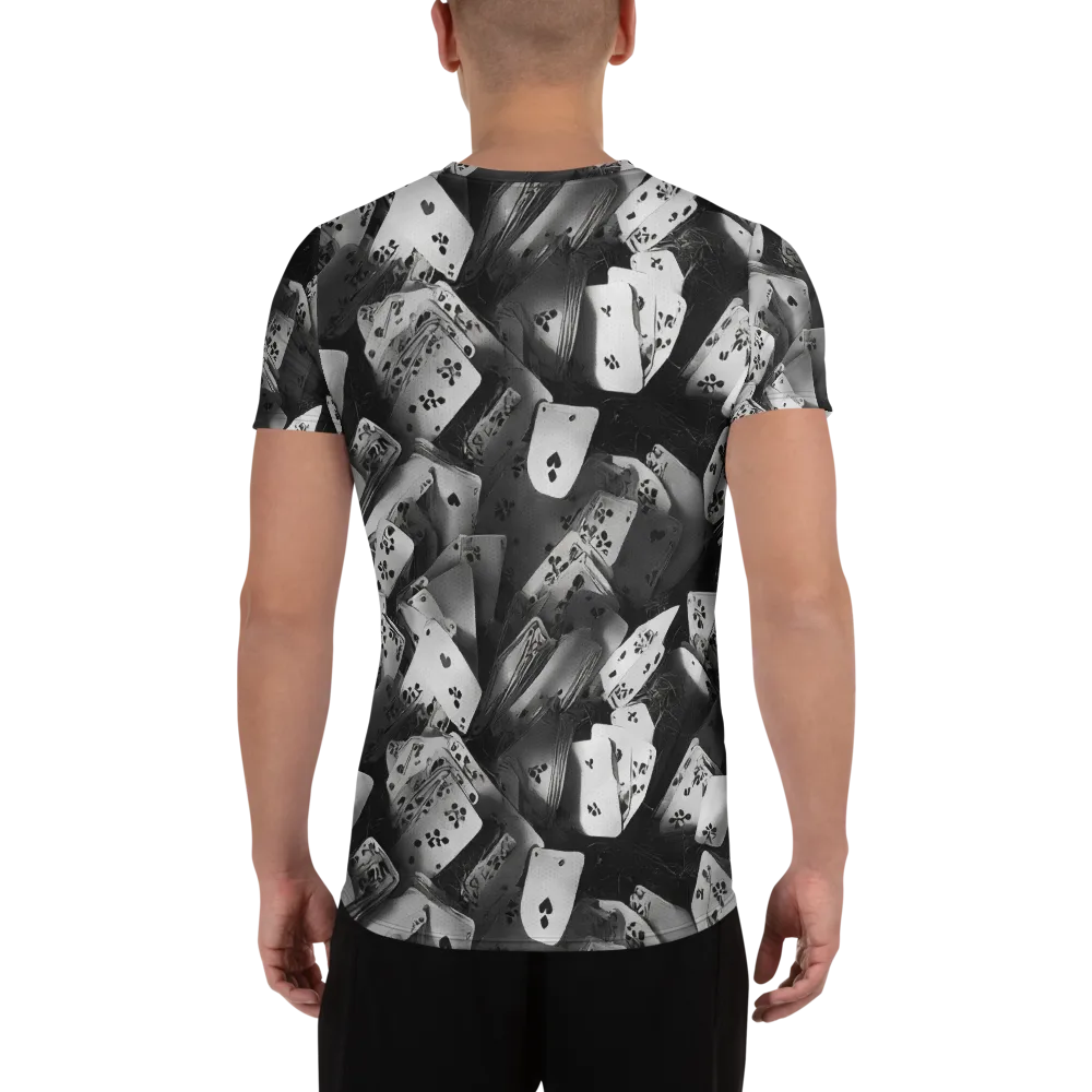 Fortune’s Folly on Men's Athletic T-Shirt — Back