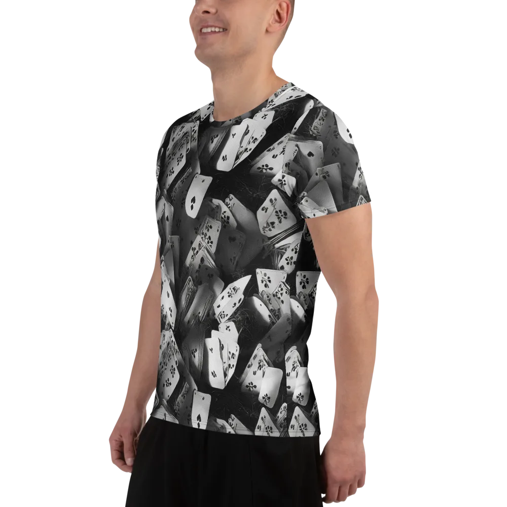 Fortune’s Folly on Men's Athletic T-Shirt — Left