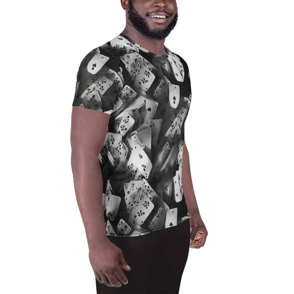 Fortune’s Folly on Men's Athletic T-Shirt — Right