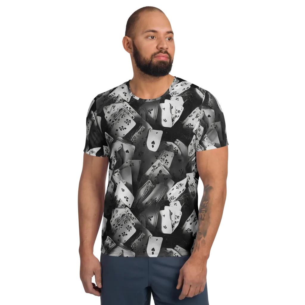 Fortune’s Folly on Men's Athletic T-Shirt — Front
