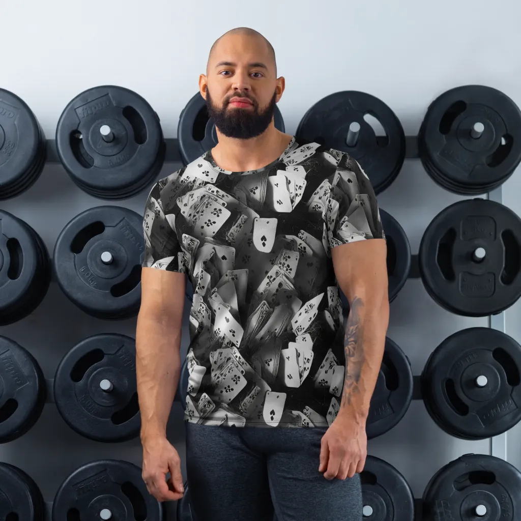 Fortune’s Folly on Men's Athletic T-Shirt — Front