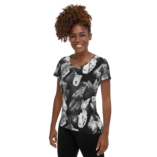 Fortune’s Folly on a Women's Athletic T-Shirt