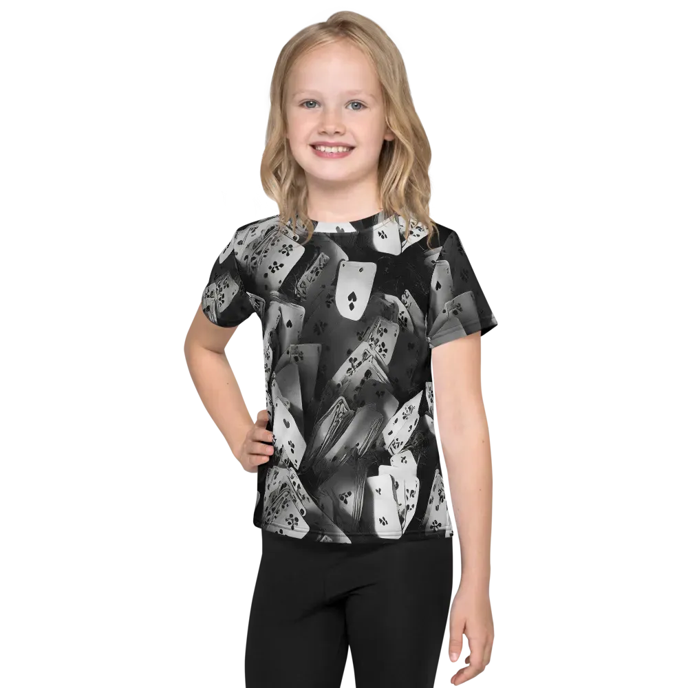 Fortune’s Folly on Kids Crew Neck T-Shirt — Front