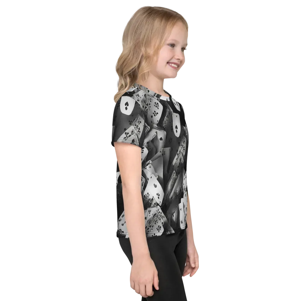 Fortune’s Folly on Kids Crew Neck T-Shirt — Right