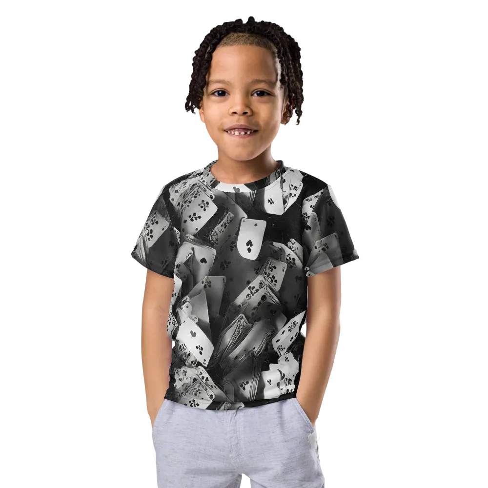 Fortune’s Folly on Kids Crew Neck T-Shirt — Front