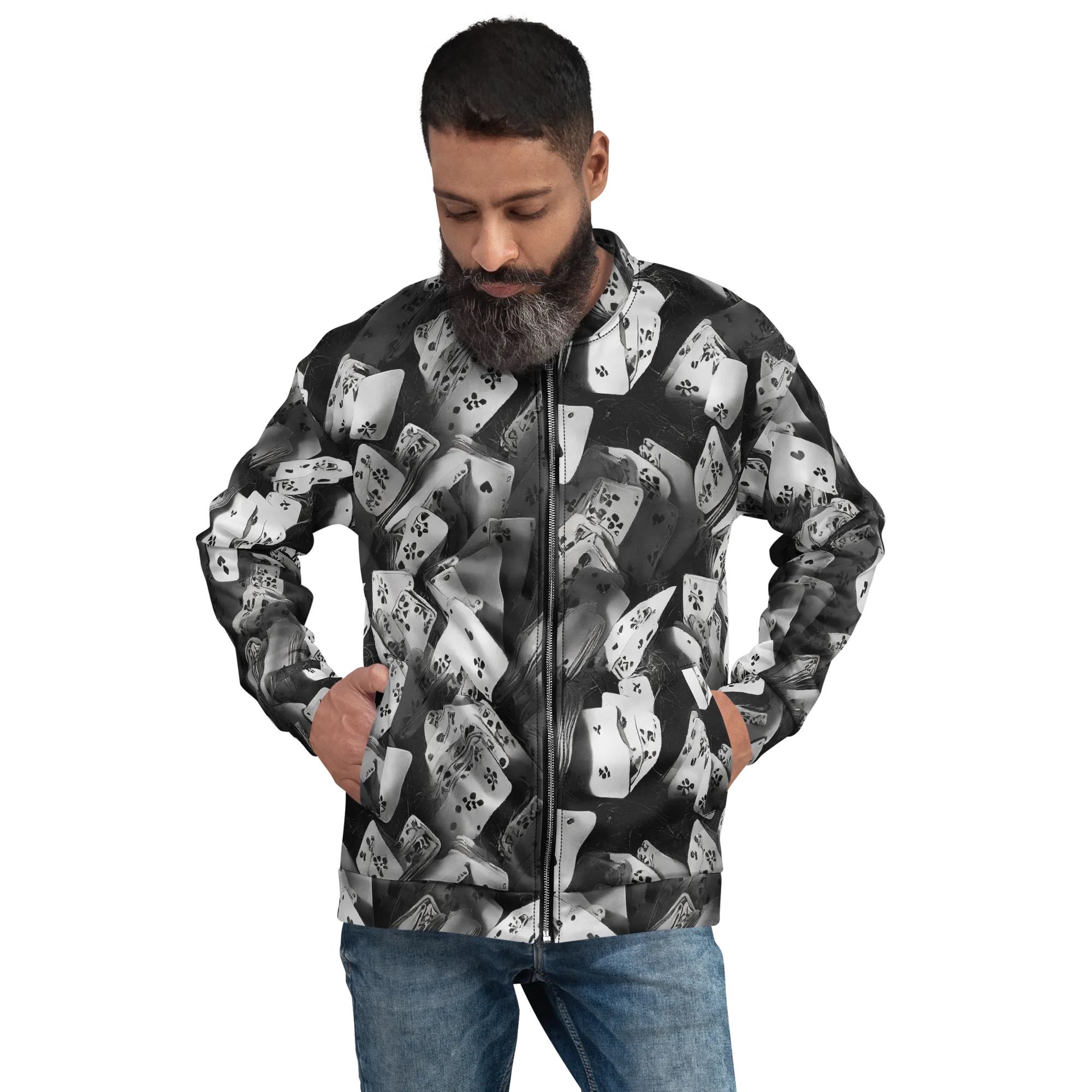 Fortune’s Folly on Bomber Jacket — Front