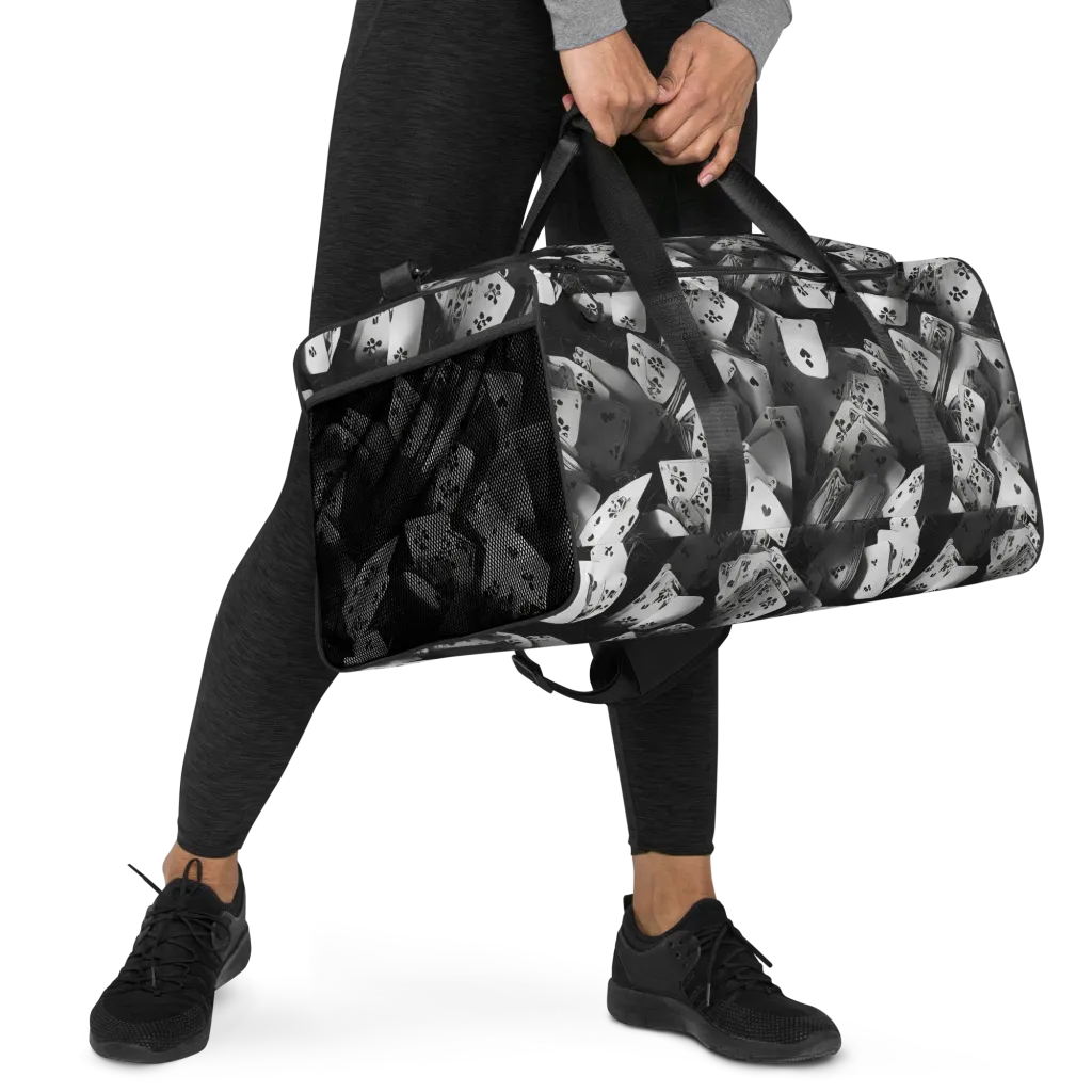 Fortune’s Folly on Duffle Bag — Right Front