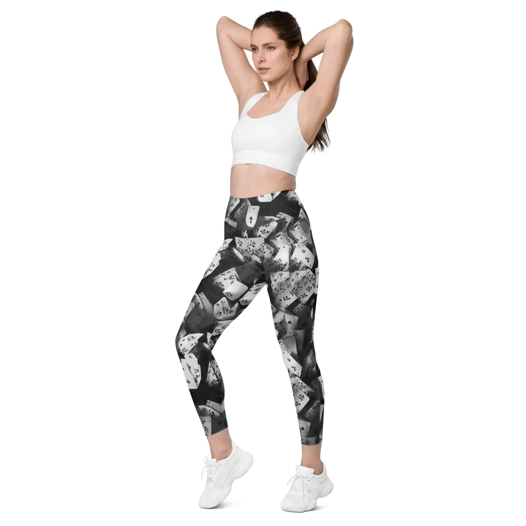 Fortune’s Folly on Leggings with Pockets — Left Front