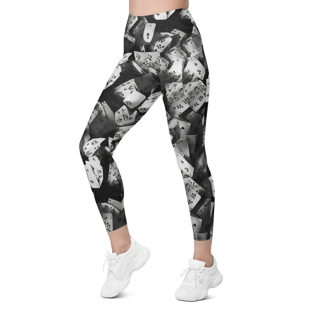 Fortune’s Folly on Leggings with Pockets — Left Front