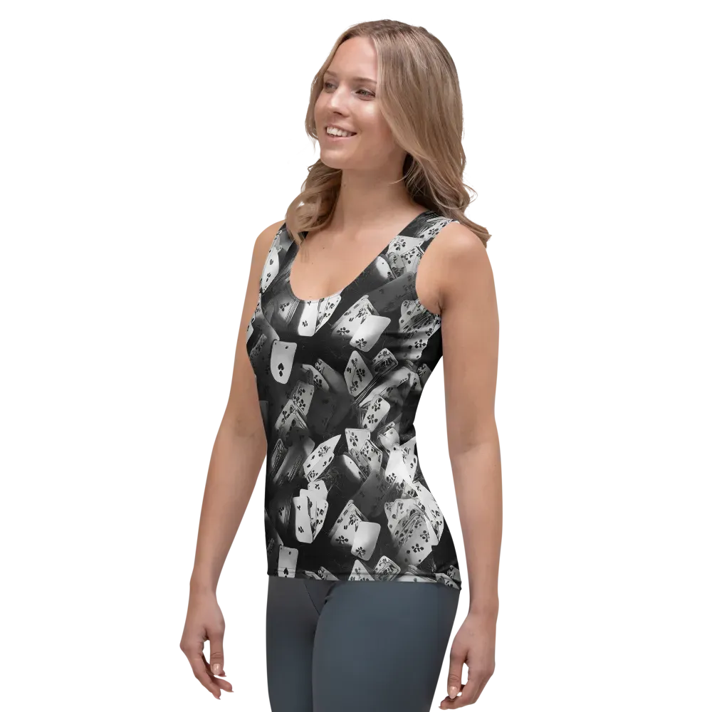 Fortune’s Folly on Women's Tank Top — Left Front