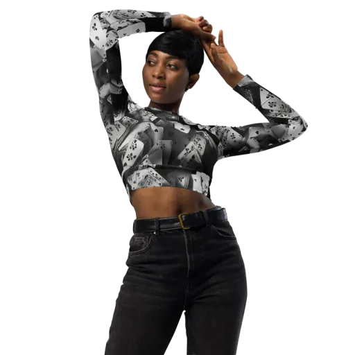 Fortune’s Folly on a Long Sleeve Crop Top