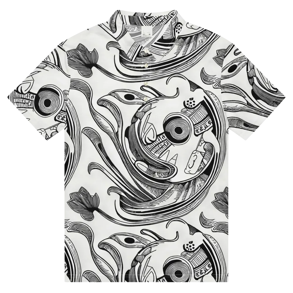 Rhythmic Riddle on Men's Slim Fit Polo Shirt — Front