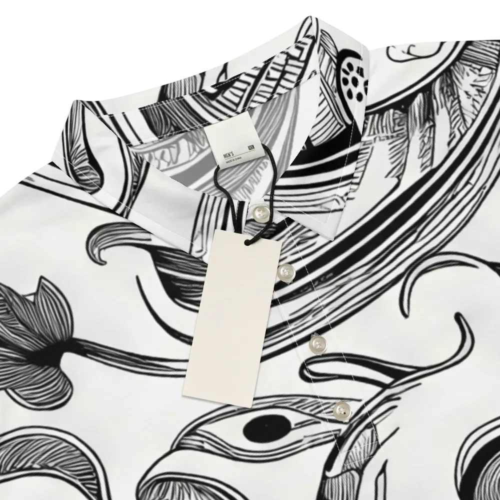 Rhythmic Riddle on Men's Slim Fit Polo Shirt — Product details