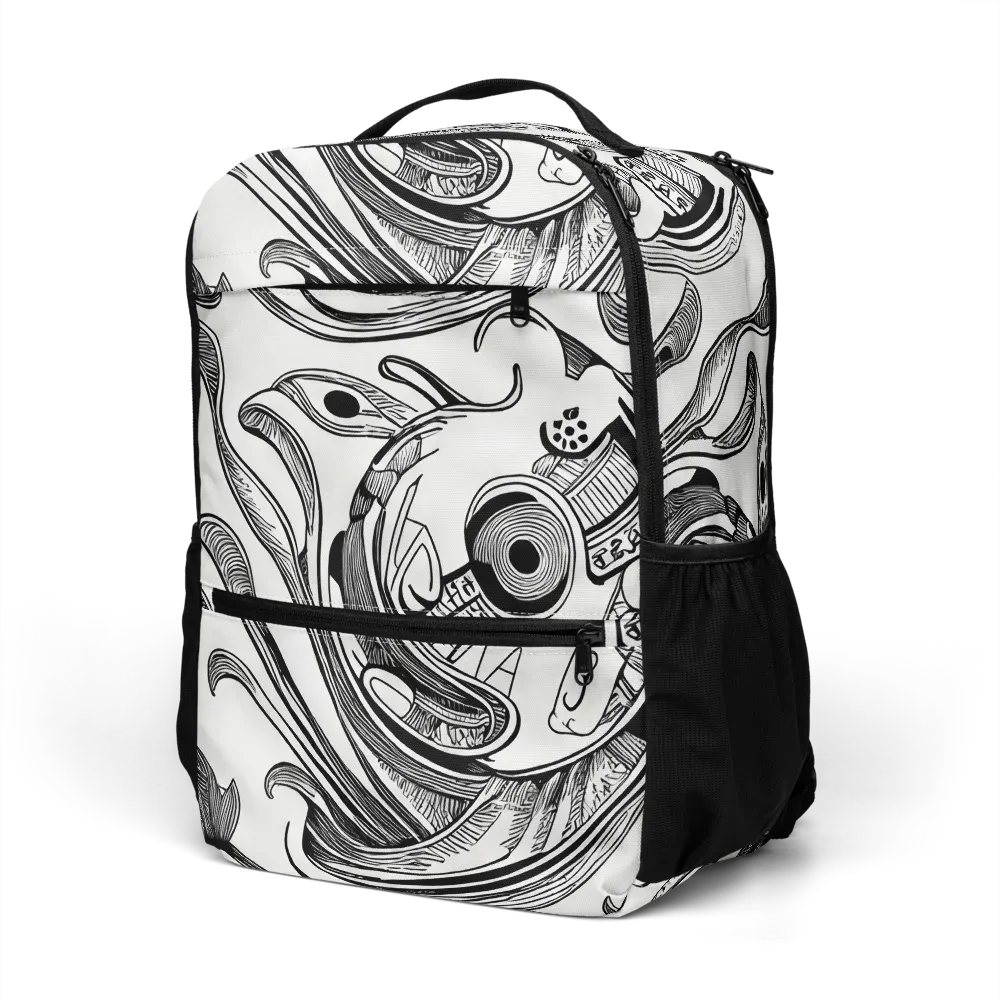 Rhythmic Riddle on Utility Backpack — Left Front