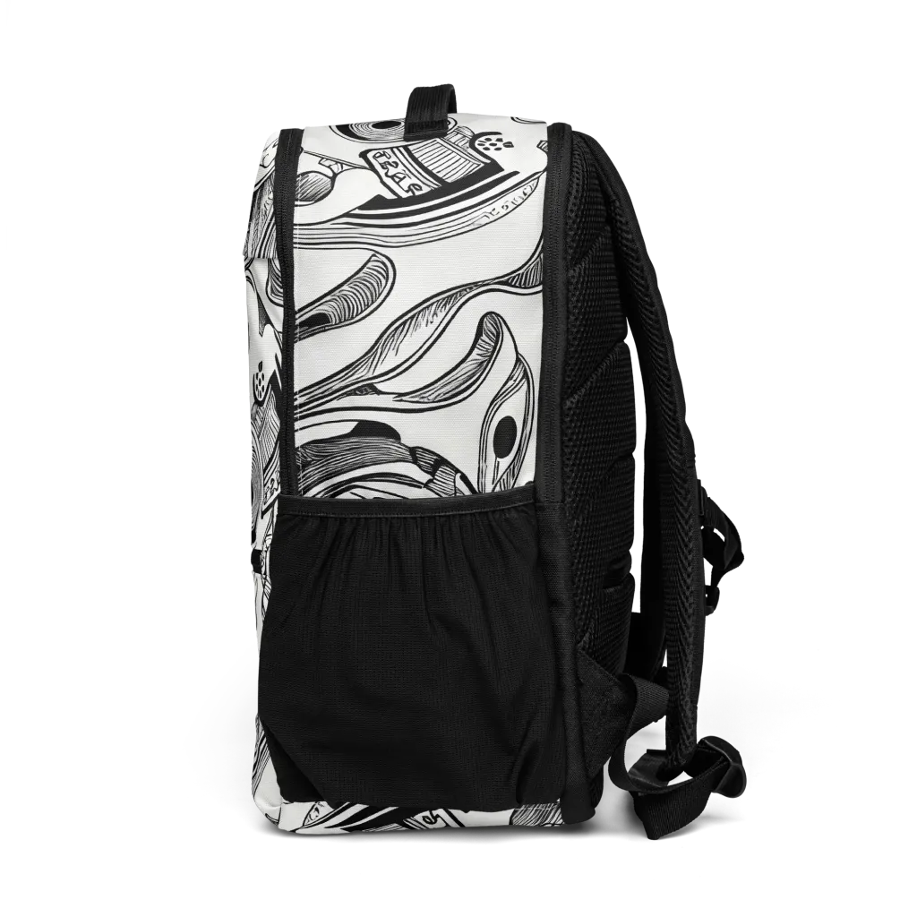 Rhythmic Riddle on Utility Backpack — Left