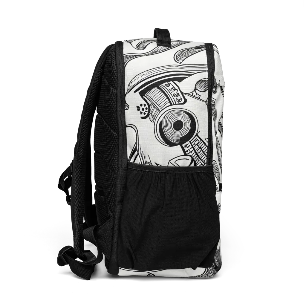 Rhythmic Riddle on Utility Backpack — Right