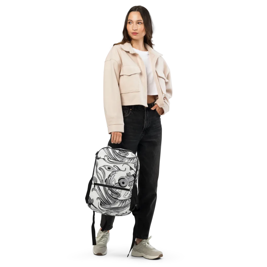 Rhythmic Riddle on Utility Backpack — Front