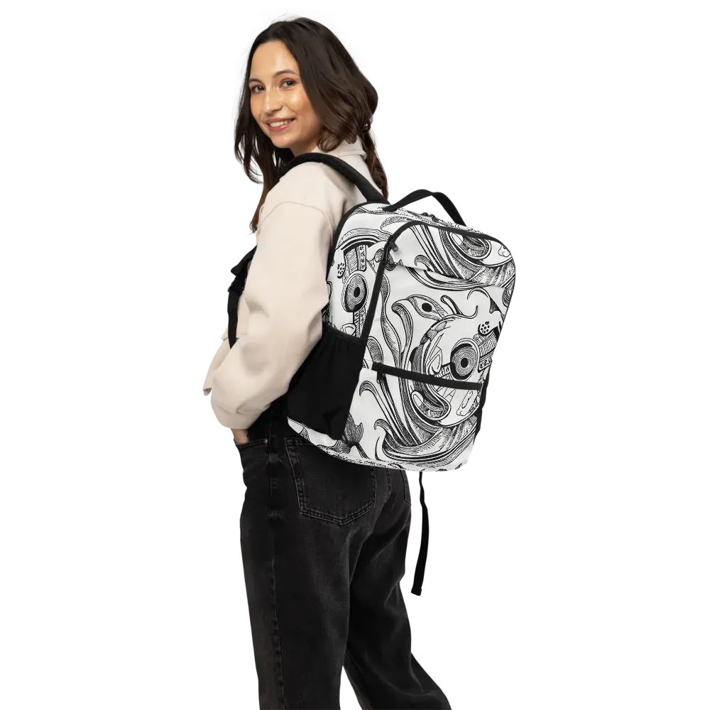 Rhythmic Riddle on Utility Backpack — Back