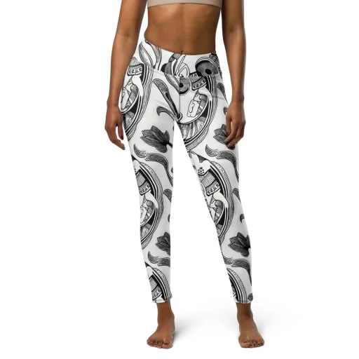 Rhythmic Riddle on a Yoga Leggings